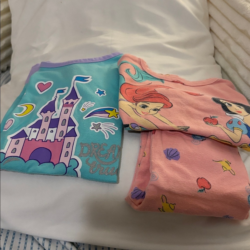 Whimsical Castle Kids Nightgown - Teal and Lavender, and pijamas Disney size 4.